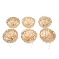 6pcs Nido De Aves De Bambú Hecho a Mano Para Periquito Canario Finca Golondrina Caja De Cría Para Pájaros Material De Bambú - details 2