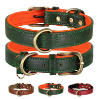 Collar De Cuero PU Para Perros Suave Y Ajustable Collar De Mascota Para Pequeños Y Medianos Perros Pitbull Bulldog Francés Disponible En Tamaños S M L - details 1