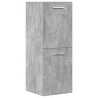 vidaXL Juego muebles de baño 4 pzas madera contrachapada gris hormigón 41 x 38.5 x 46 cm - details 3