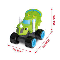 Juguetes Para Niños 4PCS Blaze Monster Machines Anime Figura De Robot Deformado Coche Glissade Modelo Metal Regalos De Navidad - details 3