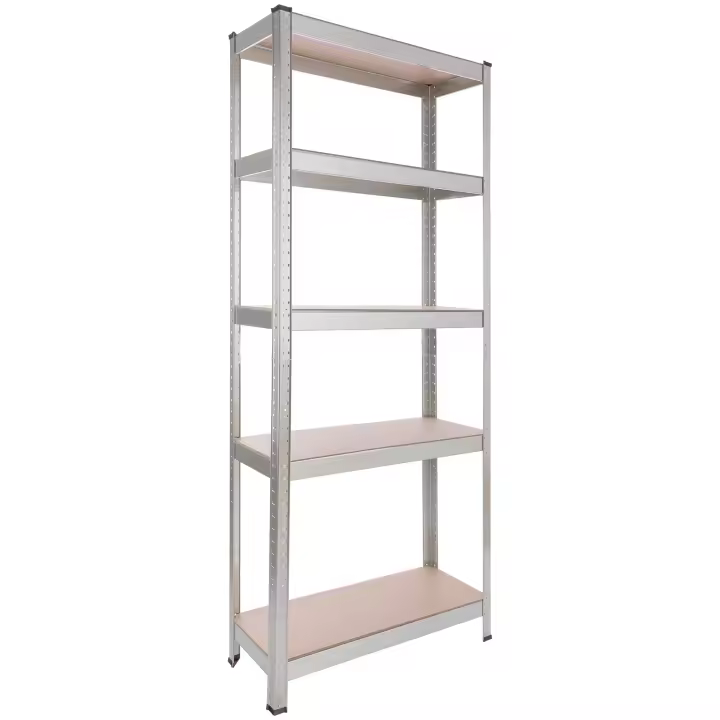 Estantería Metálica AREBOS 180x75x30cm - 350 Kg - 5 Baldas - 1