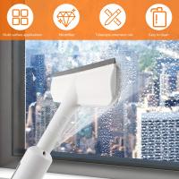 Profesional Escobilla Para Ventanas Con Retrovisor Doble Y Spraying Fácil De Limpieza Cepillos Para Ventanas Altas Y Puertas De Vidrio - details 0