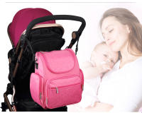 Bolso De Diaper Multifuncional Para Bebé Insular Elegante Bolsa De Camarón Para Mamá Viaje Cambio Con Carrito De Manos Para Mujer Tamaño Medio - details 5