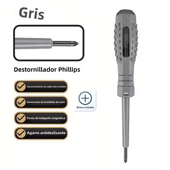 Pincel De Destornillador Eléctrico Multifunción STONEGO Con Inducción AC Y Detector De Voltaje Herramienta De Reparación Para Electricistas - 1