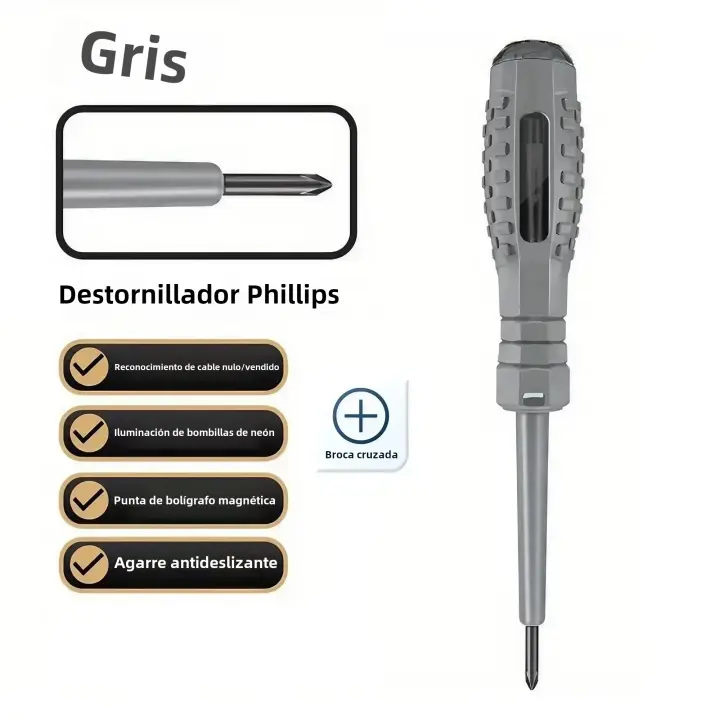 Pincel De Destornillador Eléctrico Multifunción STONEGO Con Inducción AC Y Detector De Voltaje Herramienta De Reparación Para Electricistas - 1
