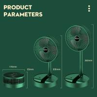Ventilador Portátil Plegable De 6 Pulgadas Con Batería Recargable Y Altura Ajustable Silencioso De 3 Velocidades USB Telescópico Para El Piso - details 0