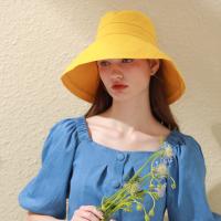 BRIMIX sombrero de sol mujer sombrero de playa mujer sombrero protección UV mujer sombrero verano mujer sombrero plegable mujer sombrero estilo francés sombrero plegable muj esombrero de algodón mujer gorra transpirable mujer sombrero verano mujer - details 17