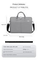 Bolso De Hombro Para Laptop QINNXER 15.6 Pulgadas Portátil Para Hombres Y Mujeres Bolsa De Hombro Para Portátiles De 13/14/15 Pulgadas Estilo Business - details 21