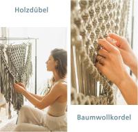 Macrame tapiz de pared estilo bohemio tapiz tejido a mano, Driftwood Macrame colgante de pared para apartamento dormitorio ornamento artesanía regalo - details 3