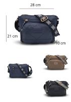 Bolso de nylon para mujer con varios bolsillos. Bandolera regulable y estampada. Cómodo y de poco peso. Temporada Otoño-Invierno 2024. Disponible en varios colores.CAMAR - details 1