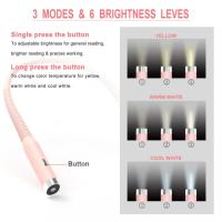 Luz De Cuello Recargable LED 3 Modos Lámpara De Lectura Portátil Luz Nocturna Novelty Flashlight Lámpara De Libro - details 2