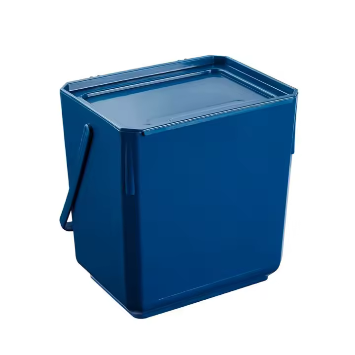 Keeeper Papelera 20,5x19x14,5 Cms Eco Azul para Biorresiduos en Cocina y Viaje - 1