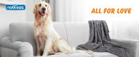 Nobleza - Manta Suave de Felpa para Perros Gatos y Otras Mascotas Lavable Color Gris Claro - details 0