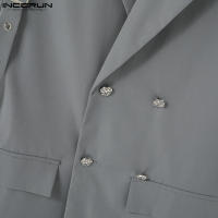 Incuerpo Chaqueta De Hombre Estilo Coreano Casual Manga Larga Solida Con Bolsillo Botones Vintage Ropa Masculina Ajustada - details 12