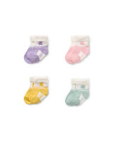 Set 4 calcetines de bebé colores Logo Tous - details 0