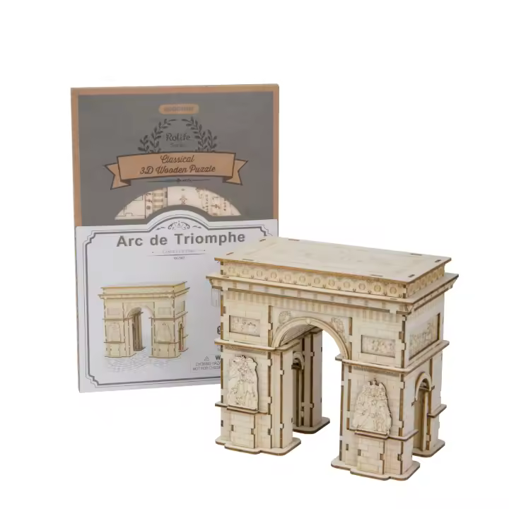DAM. Arco del Triunfo. Maqueta 3D realista con gran detalle, 118 piezas 14x9x13cm. - 1