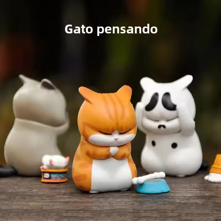 Caja Misteriosa De Gato Miniatura Expresiones De Enojo Y Estrés Juguete Divertido Para Niños Regalo De Cumpleaños O Navidad - 1