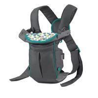 Portabebés, dos estilos de porteo, con babero Wonder Cover, correas ajustables, esencial para el registro, para recién nacidos y niños pequeños de 7 a 26 lb, gris - details 9