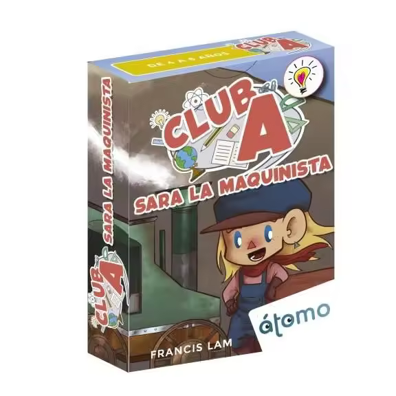 ATOMO JUEGO DE CARTAS EDUCATIVO SARA LA MAQUINISTA CLUB A JUEGOS DE MESA 47x91x25 Cms. - 1