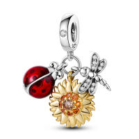 Nuevos 925 Plata Esterlina Moda Doradas Conchas De Ternura De Zircons Para Pulseras Originales De Lujo Joyería DIY Fiesta - details 16