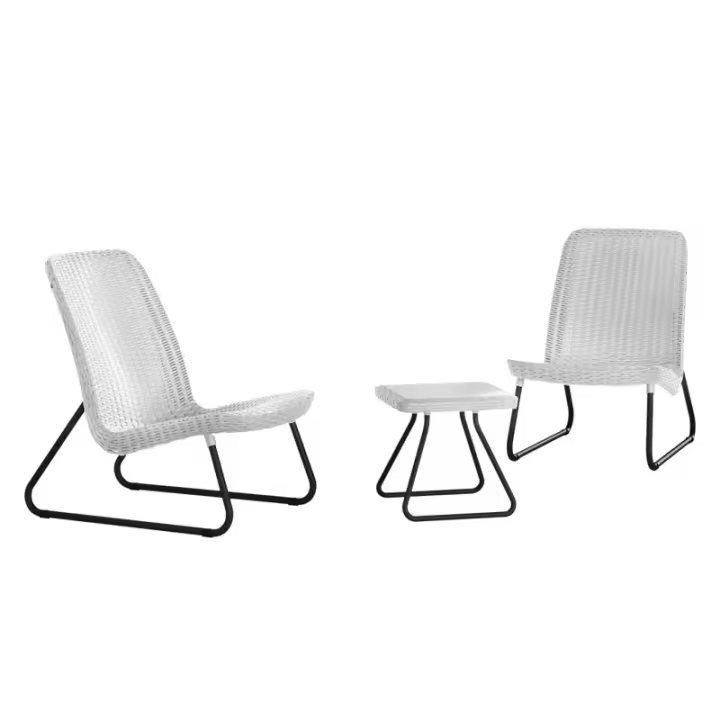 KETER 214684 Conjunto de exterior de 2 plazas Rio - Blanco - 1