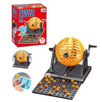 Juego De Bingo Deluxe Con Caja Máquina De Lotería Y Fichas Mini Juego De Tablero Para Fiestas Familiares - details 0