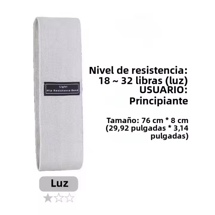 Banda Elástica De Resistencia Para Glúteos Y Piernas En Tela Para Ejercicios De Squat Y Estiramiento En Yoga Y Gimnasio Equipamiento De Fitness Para Coreografía Y Entrenamiento De Muslos - 1