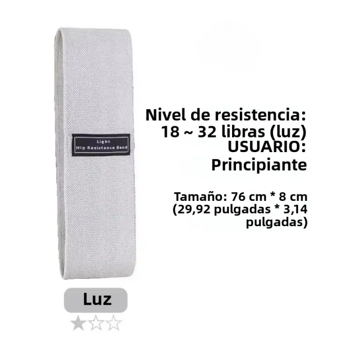 Banda Elástica De Resistencia Para Glúteos Y Piernas En Tela Para Ejercicios De Squat Y Estiramiento En Yoga Y Gimnasio Equipamiento De Fitness Para Coreografía Y Entrenamiento De Muslos - 1
