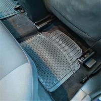 Juego de 4 Alfombras Para Coche, Alfombrillas Universales para Coche,Antideslizantes,Recortables De Caucho,Alfombras Delanteras y Traseras,Color Negro - details 4