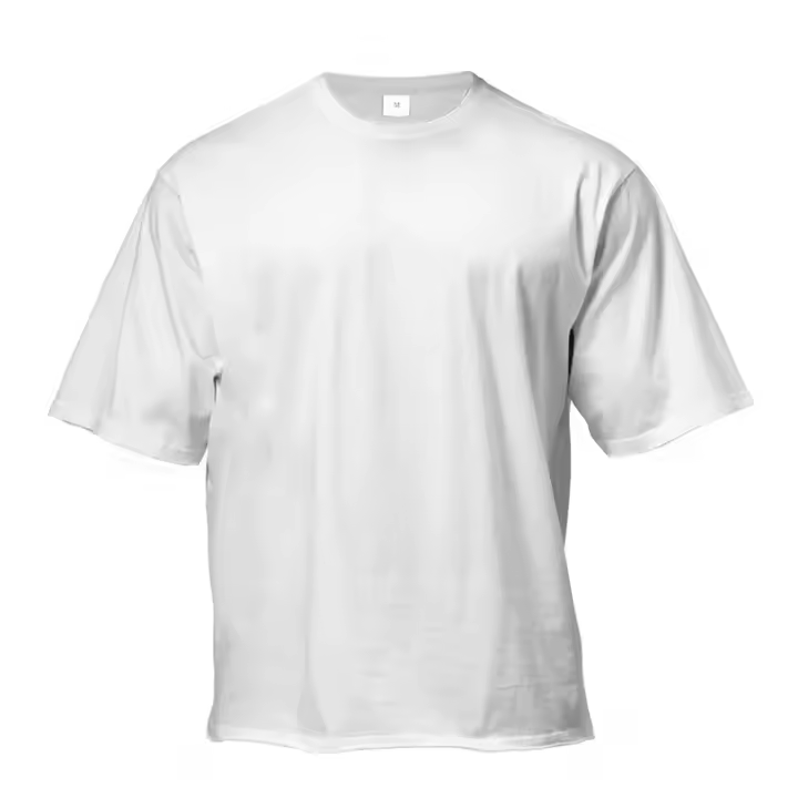 Camiseta De Algodón Para Hombre Estilo Casual Con Hombros Caídos Y Mangas Cortas Para Gimnasio Y Fitness Camiseta De Verano Deportiva Suelta Y Cómoda - 1