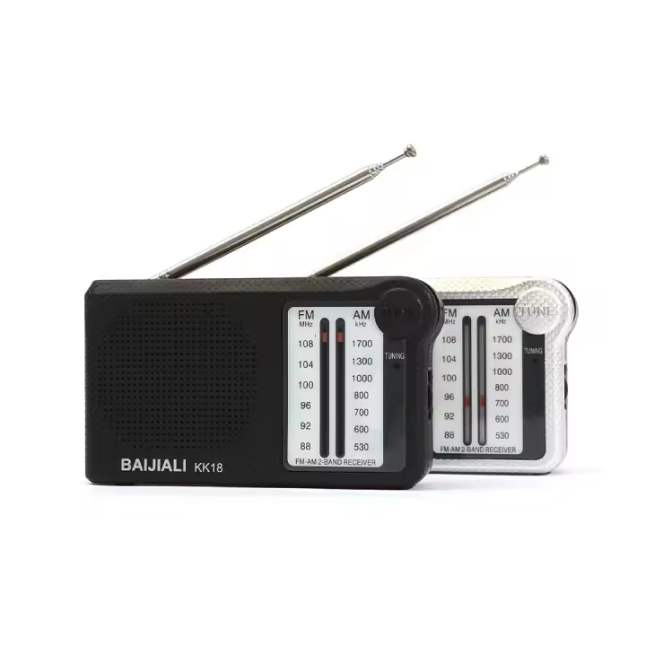 LIFA Radio tradicional FM/AM pequeño con antena telescópico, radio portátil pequeño KK18 - 1