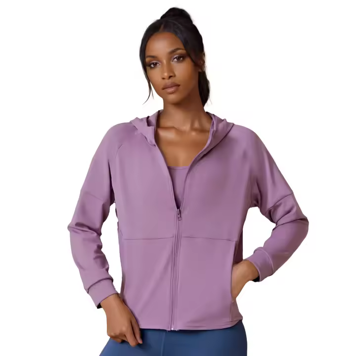 FREES COPES Chaqueta Deportiva Sedosa Mujer - Transpirable Cómoda Ajuste Perfecto Secado Rápido - 1