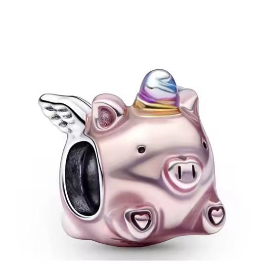 Pandora Charm Cerdo Unicornio Volador 792573C01 , para Mujer - 1