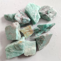 Piedra De Amazonita Natural Cristal Reiki Energía Mineral Especímenes Decoración De Hogar Regalo De Navidad Piedra Rugosa - details 4