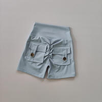 Shorts Deportivos De Mujer De Cintura Alta Y Cinturón Sin Costuras Con Bolsillos Para Correr Y Entrenamiento Levantamiento De Glúteos - details 1