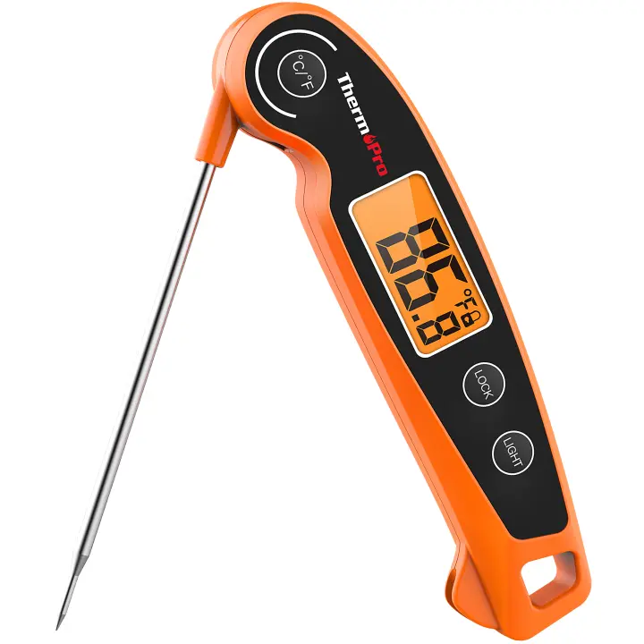 ThermoPro TP605 Termómetro Digital Para Barbecue Resistente Al Agua Con Luz Trasera Para Cocina De Carne Lectura Rápida - 1