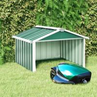 vidaXL Cobertizo para Cortacésped Acero Galvanizado Jardín Paito Cabaña Casata Color Verde,  Antracita,  Gris y mas - details 3