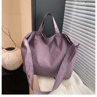 Bolso De Hombro Para Mujer De Lona Gran Capacidad Estilo Literario Ligero Y Sencillo Bolso Cruzado Con Manija De Viaje - details 29
