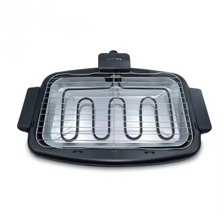 Mediawavestore Barbacoa Eléctrica Jordan 2200W 47x28cm Parrilla de Acero - 1