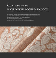 Valance De Lujo Con Tejido Jacquard Para Sala De Estar Cortinas Cortas De Pared Para Cocina Decoración De Hogar 1 PC Moderno Floral - details 1