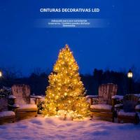 Luces De Navidad LED Super Brillantes 24V Cadena De Luces Verde Alambre Impermeable 10M-100M Para Jardín Decoración De Exterior Guirnalda De Tofú - details 0