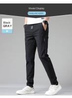 Pantalones De Correr Para Hombre Pantalones Casuales De Verano Transpirables Y Secado Rápido De Seda De Hielo Con Cintura Elástica Estilo Deportivo Pantalones De Rodilleras - details 7