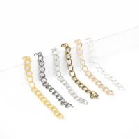Cadena De Extensión De Acero Inoxidable De 5cm Para Collar Y Pulsera Gold DIY Joyería Hecho a Medida Cadena De Cola De Suplemento - details 5