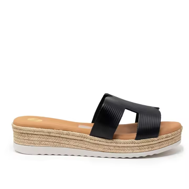 Sandalias plataforma mujer KTEY 4974 PALA HERMES NEGRO 24720 22V - 1