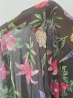 Vestido De Noche Floral Con Volantes Y Encaje Sleepwear Sexy Para Mujer Vestido De Novia Vintage Sin Mangas Cuello En V Poliéster Y Spandex - details 5