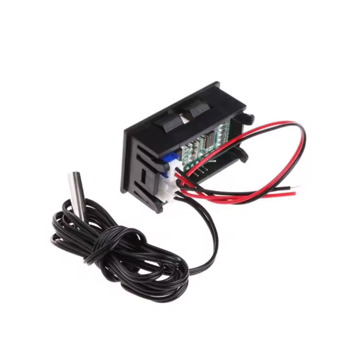 Monitor Temperatura -50 110 5v 12v Digital LED color AZUL panel NTC Termometro - 1