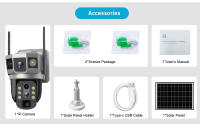 Cámara Solar Exterior 4G Sim IP 12MP HD Vigilancia CCTV Inalámbrica Cámara De Video Con Detección De Movimiento Humano Visión Nocturna Seguridad Monitoreo - details 16