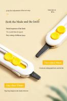 Cortauñas Magnética Mini Retráctil De Acero Inoxidable Y ABS Durable Abrepuertas Portátil Para Cartas Y Papel - details 7