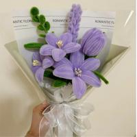200PCS Lanas De Tubo Serie Morada Chenille Stem Suministros De Artesanía Para DIY Crafts Lanas De Tubo De Colores Morados - details 6