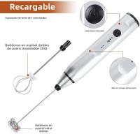 Batidor Eléctrico Portátil Para Leche Y Huevos USB Recargable Mezclador De Mano Para Café Crema Y Batidos Accesorio De Cocina - details 10